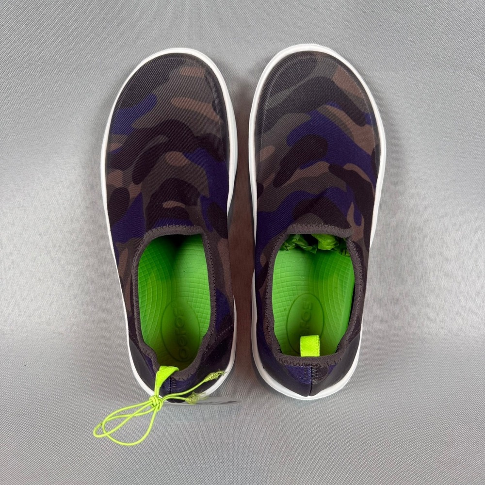 Oofos OOmg Eezee Recovery Sneakers Womens 6.5 Midnight Camo Slip-On Shoes NIB - Picture 7 of 8